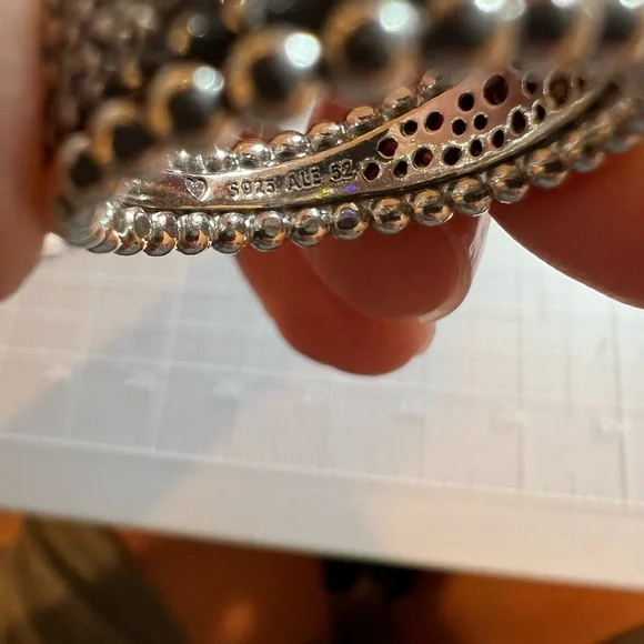 NEW Pandora Pave Beaded Ring - Picture 10 of 11